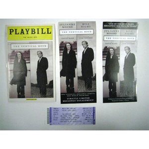 The Vertical Hour Playbill 2007 The Music Box Ticket Julianne Moore Bill Nighy